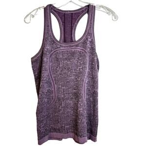 Lululemon Swiftly Racerback 2016 Seawheeze Heathered Lullaby Purple Womens 6